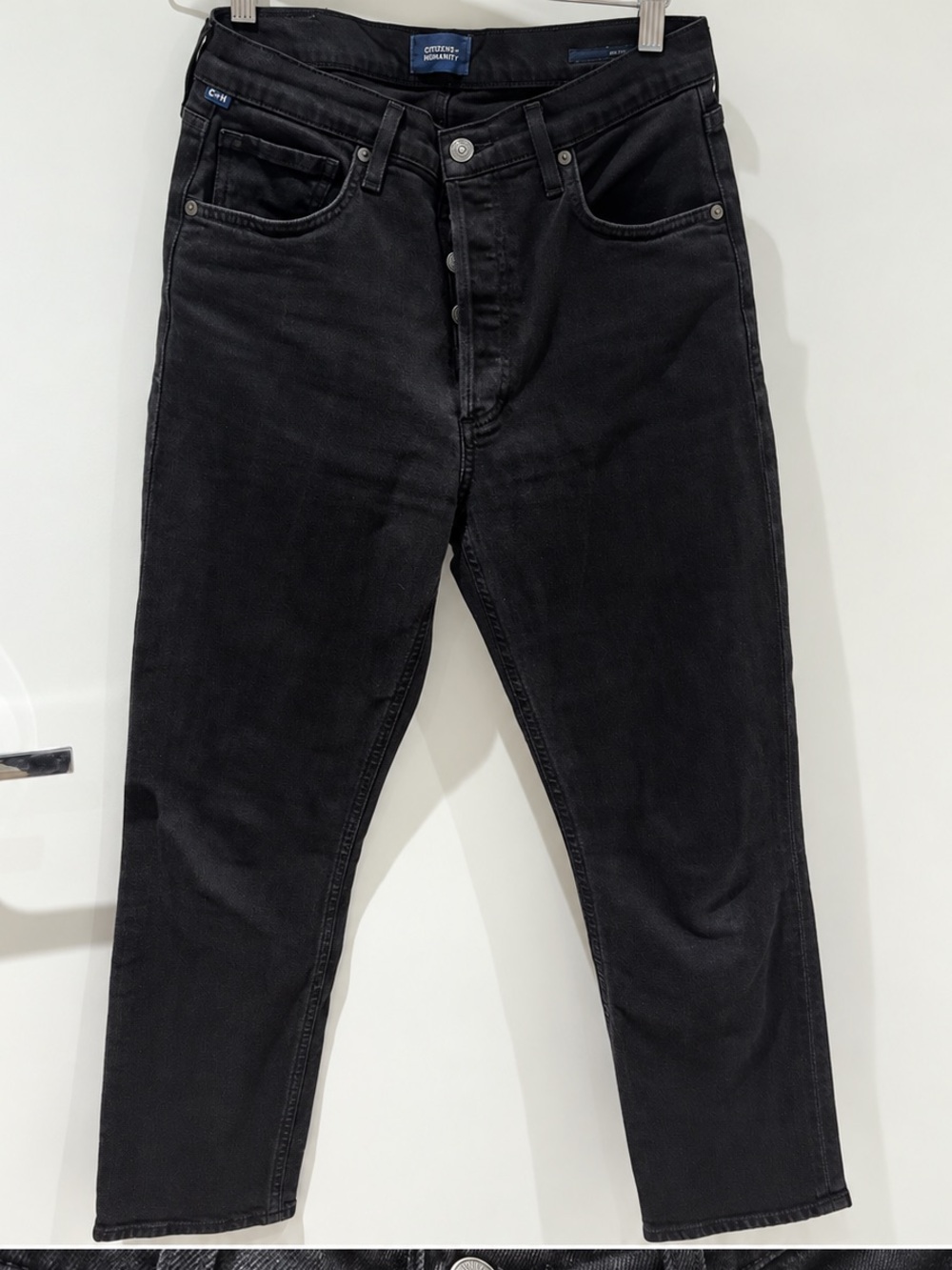 Citizens Of Humanity Women's Straight Leg Black Jeans